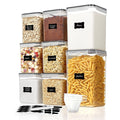 8 Pcs Large Airtight Food Storage Containers,  Flour Canisters, for Kitchen Organization