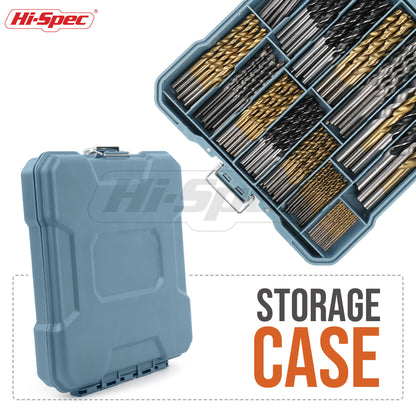 Hi-Spec 130-Piece Drill Bit Set for Wood and Concrete