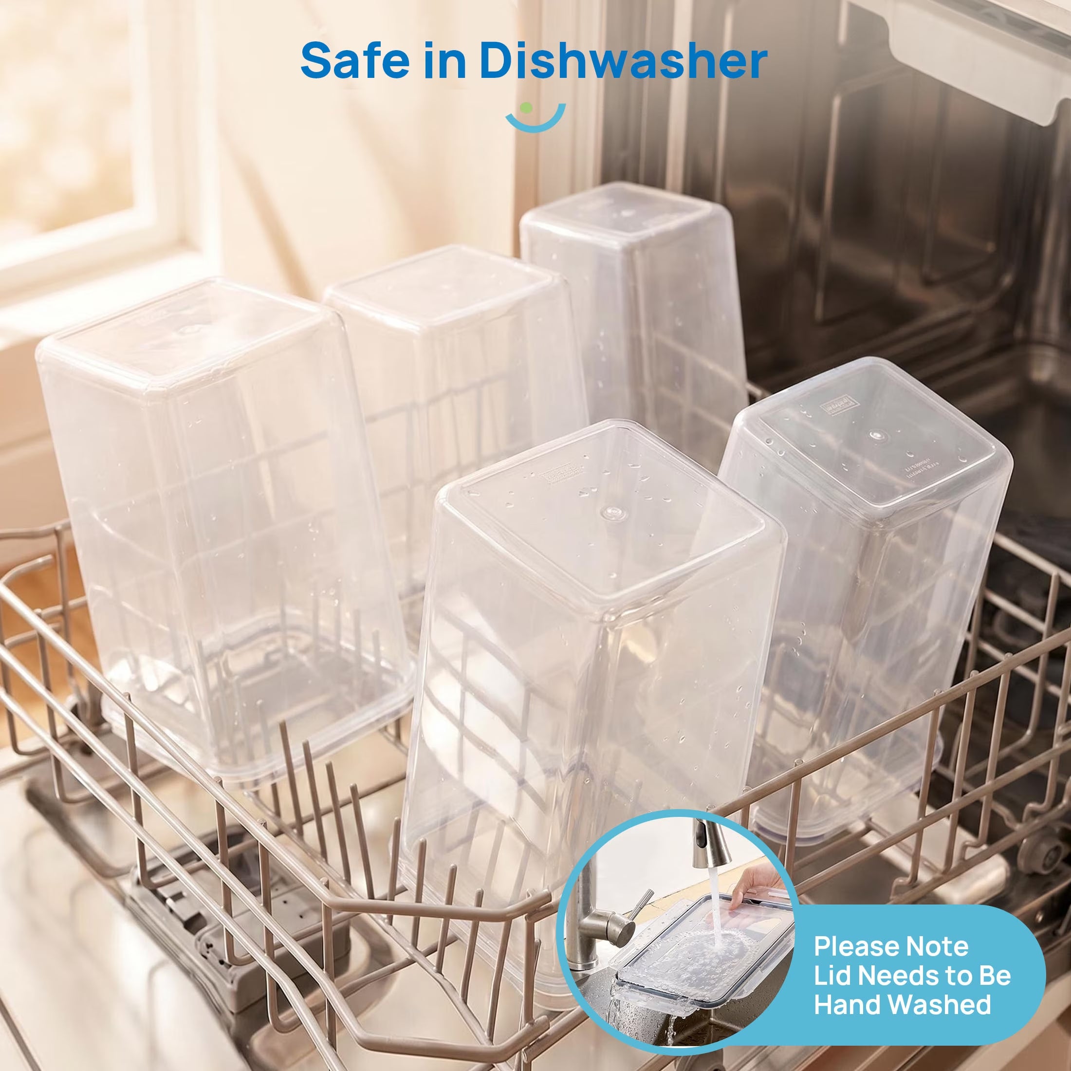 8 Pcs Large Airtight Food Storage Containers,  Flour Canisters, for Kitchen Organization