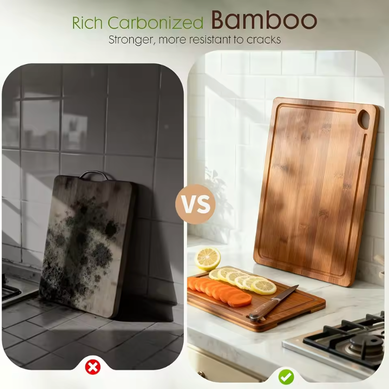 3-Piece bamboo cutting board set